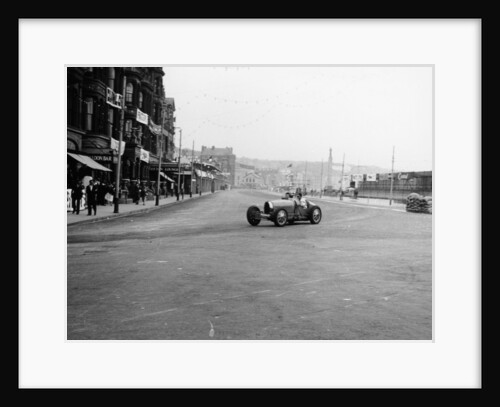 Bugatti in a race on the Isle of Man, 1933 by Unknown