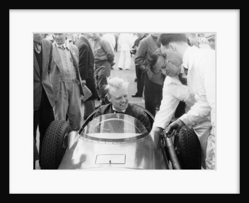 Mike Hawthorn during the International Trophy at Silverstone, Northamptonshire, 1955 by Unknown