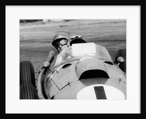 Peter Collins in a Ferrari by Unknown