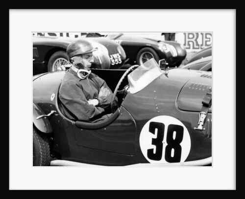 Tony Brooks at a BARC Members meeting at Goodwood, West Sussex, 1954 by Unknown