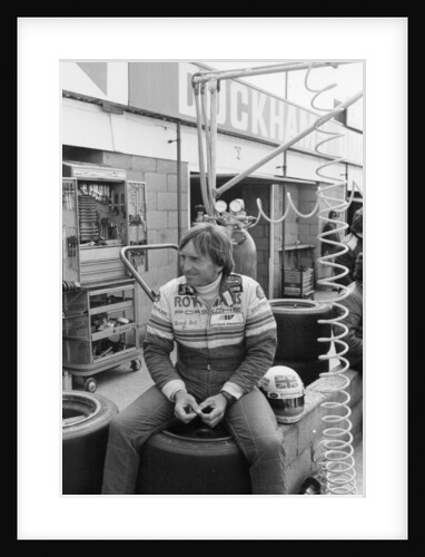 Derek Bell in the pits by Unknown