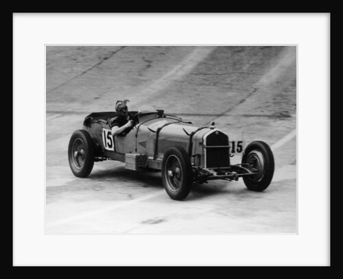 Henry Birkin in an Alfa Romeo at Brooklands, Surrey, 1930s by Unknown