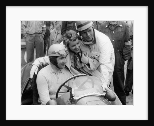 Alberto Ascari in a Ferrari by Anonymous