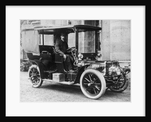 T Thornycroft in a 1903 Gladiator by Anonymous