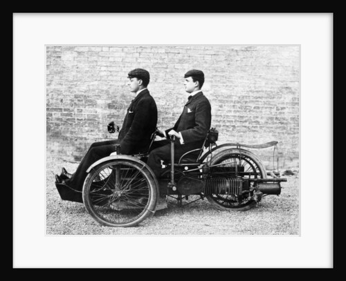 Charles Rolls and Louis Paul in a Bollee, c1897-c1904 by Unknown