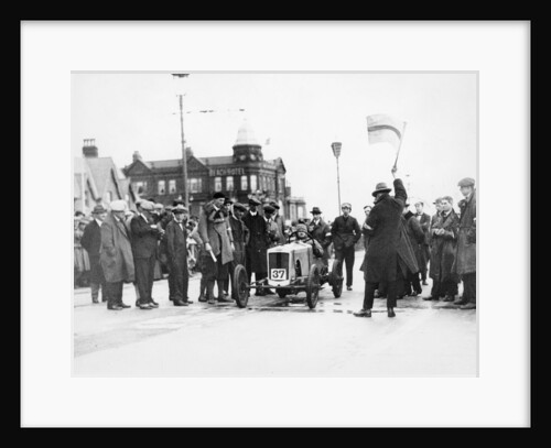 Archie Frazer-Nash waiting at the start of a motor racing event by Unknown
