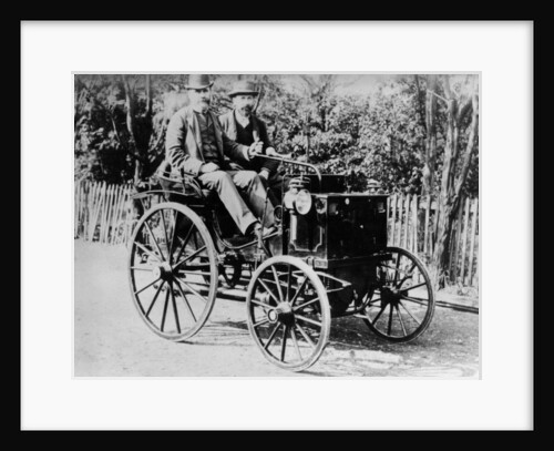 Emile Levassor in a Panhard-Levassor, c1890-c1895 by Unknown