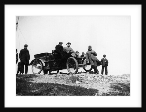 A veteran car and passengers at Great Orme's Head by Anonymous