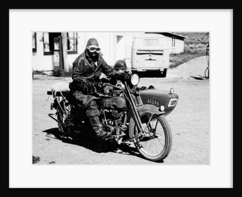 A Harley-Davidson with a sidecar, 1923 by Unknown