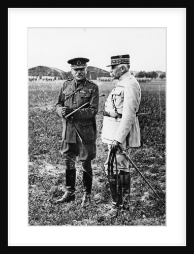 Field Marshal Sir Douglas Haig and General Francois Anthoine, WWI, c1914-c1918 by Unknown