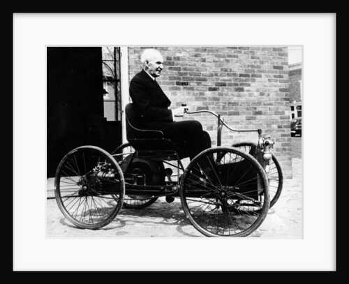 Henry Ford on a 1896 Ford, (c1940s?) by Unknown