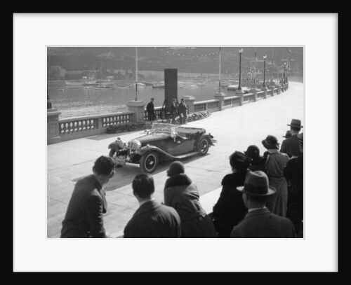 SH Light driving an SS1, at the Monte Carlo Rally, 1934 by Unknown