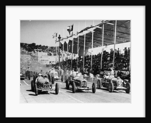 The starting grid for the Nice Grand Prix by Anonymous