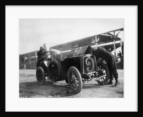 Garcet refuelling his Mors, Coppa Florio, Bologna, Italy, 1908 by Unknown