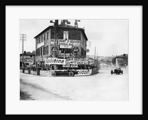 Les Sept Chemins hairpin at the French Grand Prix, Lyons, 1924 by Unknown