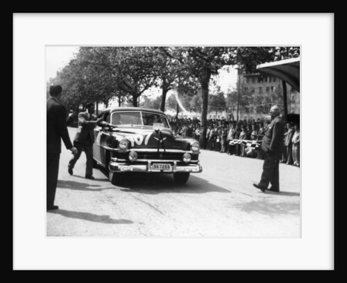 Paul Frere in a Chrysler Saloon V8, in the Mille Miglia, 1953 by Unknown