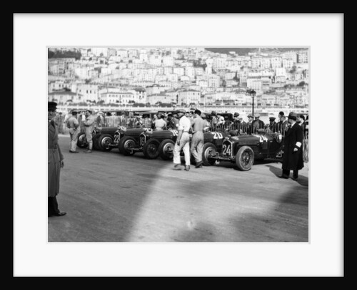 A line of Alfa Romeos at the Monaco Grand Prix by Anonymous