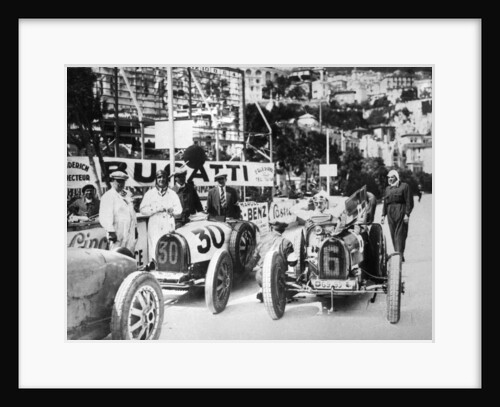 Scene during practice for the Monaco Grand Prix, 1929 by Unknown