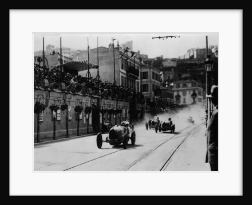 Start of the inaugural Monaco Grand Prix by Anonymous