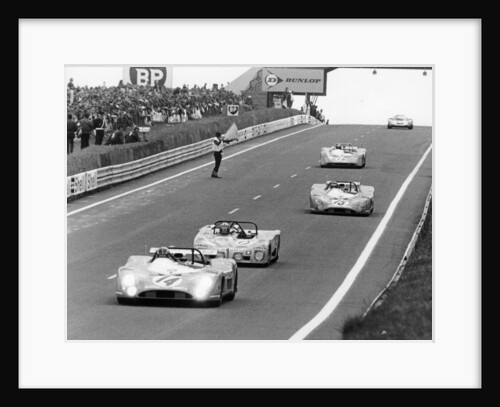 Matra-Simca 670 leading a Lola T280, Le Mans, France, 1972 by Unknown