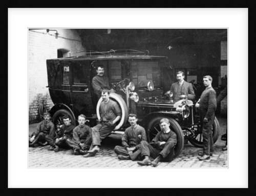 Men with a 1911 Daimler, c1911 by Unknown