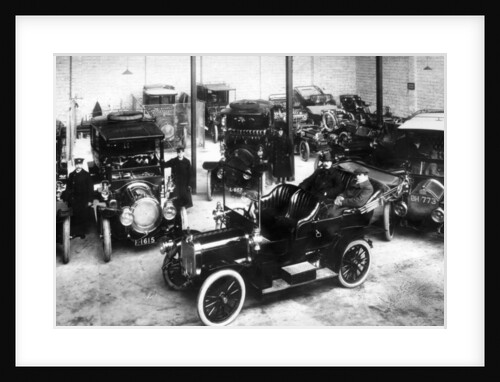 Chauffeurs showing private parking spaces by Unknown