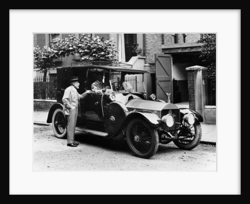 Two men with a 1913 Napier, c1913 by Unknown