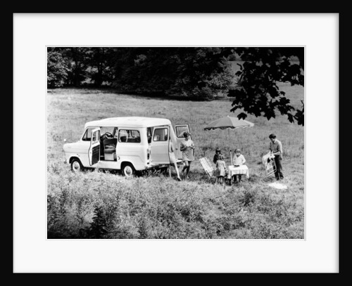 Family group with a 1968 Ford Explorer Camper van, (1968?) by Unknown