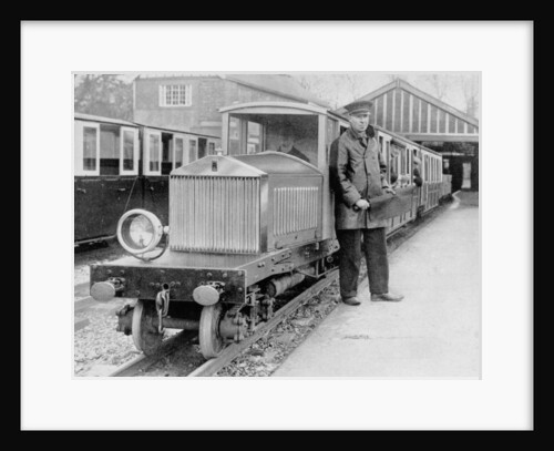 Rolls-Royce Silver Ghost locomotive on the Romney, Hythe & Dymchurch Railway, 1933 by Unknown