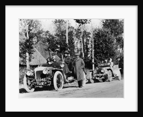 A comparative trial between a Daimler and Rolls Royce Silver Ghost, c1909 by Unknown