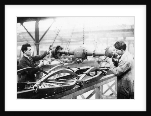 Two men at work on the production line, Cubitt factory, c1920-c1921 by Unknown