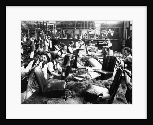 Upholstery department, Morris factory, mid 1920s by Unknown