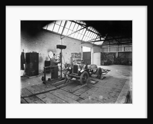 Morris Minor on test, Cowley, Oxfordshire, c1930 by Unknown