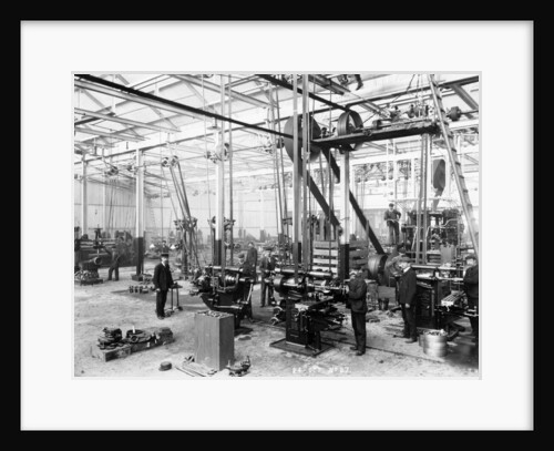 Machine shop in the Argyll car factory, Glasgow, c1899-c1930 by Unknown