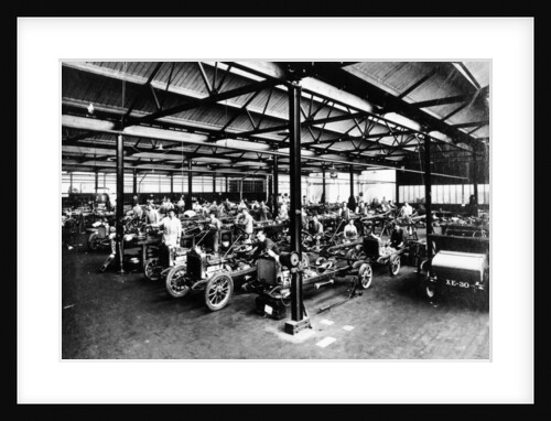 Interior of the Calcott car factory, Coventry, Warwickshire, April, 1921 by Unknown