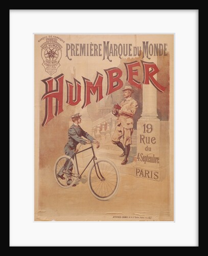 Poster advertising Humber bicycles by Anonymous