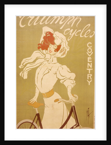 Poster advertising Triumph bicycles, 1907 by Misti