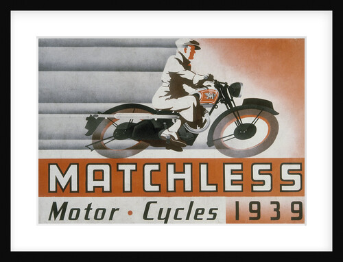 Poster advertising Matchless motor bikes, 1939 by Unknown