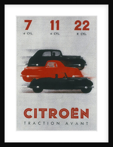 Poster advertising Citroën cars, 1934 by Unknown