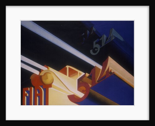 Poster advertising Fiat cars by Anonymous