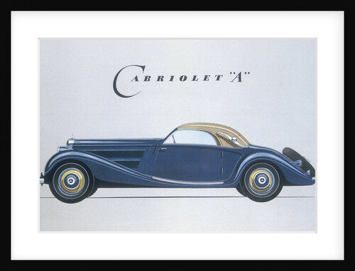 Poster advertising Mercedes-Benz cars, 1939 by Unknown