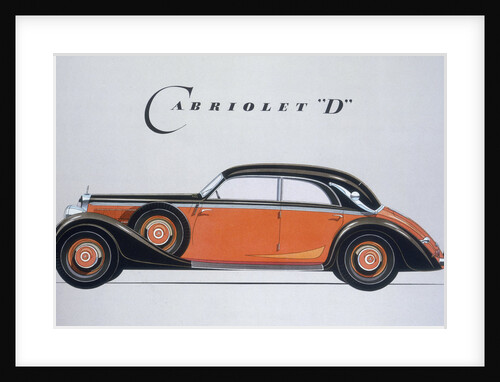 Poster advertising Mercedes-Benz cars, 1939 by Unknown