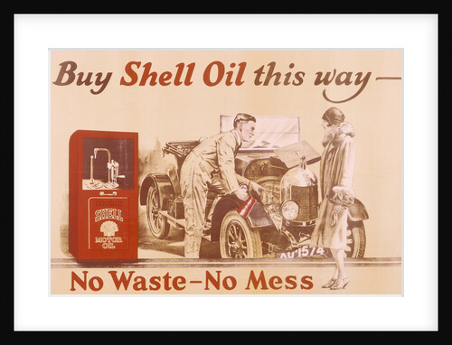 Poster advertising Shell oil, (c1920s?) by Unknown