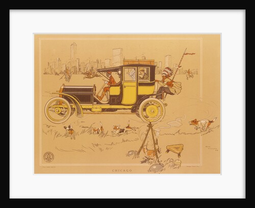 A Berliet car in Chicago, America by Unknown