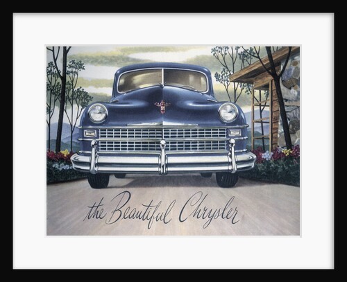 Poster advertising a Chrysler, 1946 by Unknown