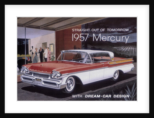 Poster advertising a Mercury car, 1957 by Unknown