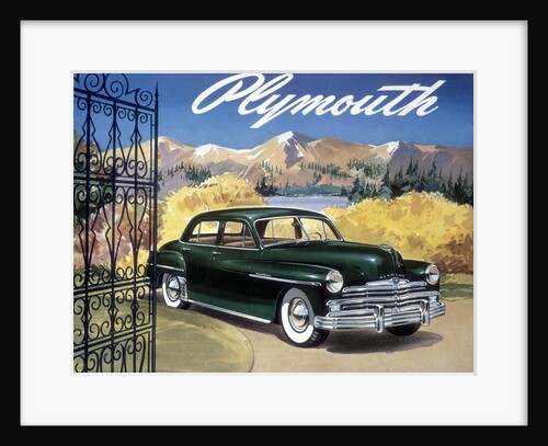 Poster advertising the Plymouth Special de Luxe Sedan, 1949 by Unknown