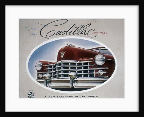Poster advertising a Cadillac, 1947 by Unknown
