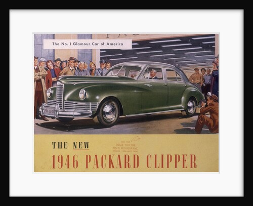 Poster advertising a Packard Clipper, 1946 by Unknown
