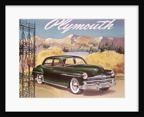 Poster advertising the Plymouth Special de Luxe Sedan, 1950 by Unknown